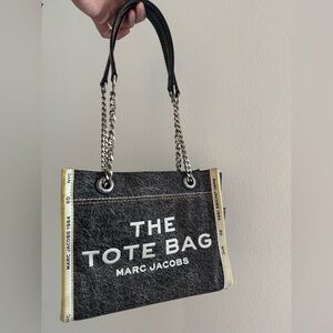 Marc Jacobs Gray and Black Tote Bag